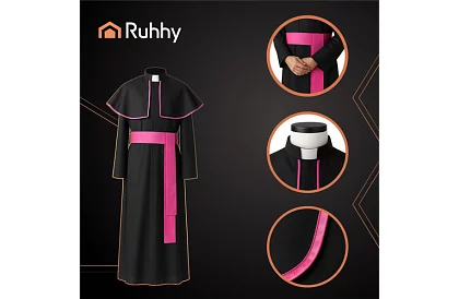 Costumul episcopal pentru adulți – sutana, mantie și fâșie liturgică