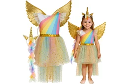 Costum de unicorn pentru copii în trei piese - 122–128 cm
