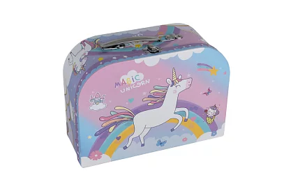 Set de ceai pentru copii în valiză cu unicorn