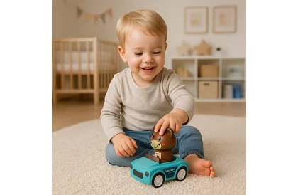 Mașinuțe senzoriale cu animale 4 în 1