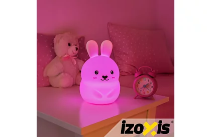 Lampa de noapte LED RGB pentru copii – Iepure LED