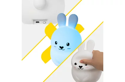 Lampa de noapte LED RGB pentru copii – Iepure LED