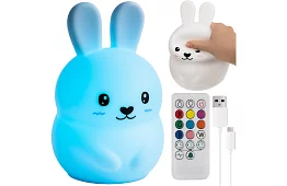 Lampa de noapte LED RGB pentru copii – Iepure LED