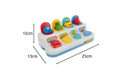 Jucărie educațională cu vehicule care sar în sus