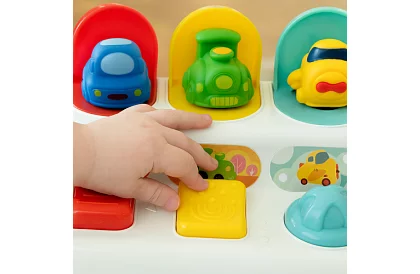 Jucărie educațională cu vehicule care sar în sus