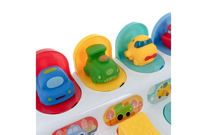 Jucărie educațională cu vehicule care sar în sus