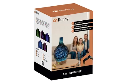 Lampa cu aromă cu ultrasunete 200 ml + 3 uleiuri aromatice