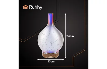 Lampa cu aromă cu ultrasunete 200 ml + 3 uleiuri aromatice