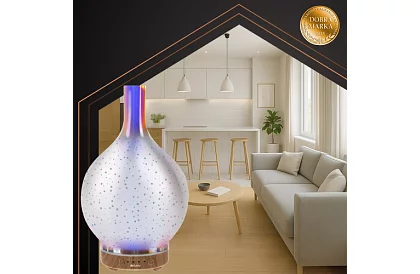 Lampa cu aromă cu ultrasunete 200 ml + 3 uleiuri aromatice