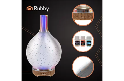 Lampa cu aromă cu ultrasunete 200 ml + 3 uleiuri aromatice