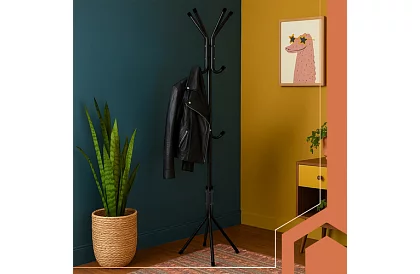 Suport pentru haine 170 cm – negru