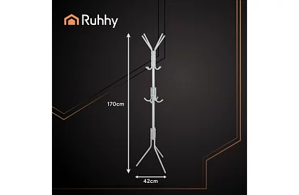 Suport pentru haine 170 cm – alb