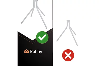 Suport pentru haine 170 cm – alb