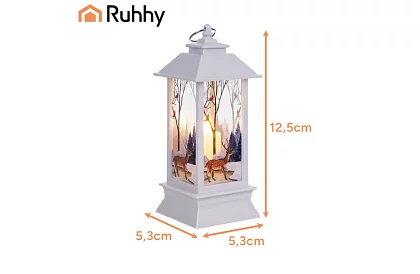 Lampa de Crăciun cu LED pe baterii – albă