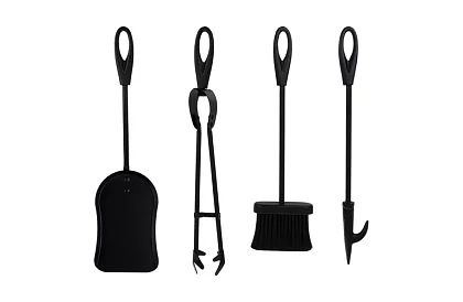 Unelte pentru șemineu – set 5 în 1 în stil retro