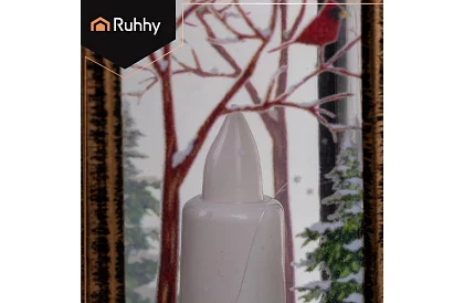 LED lanternă de Crăciun cu baterii – aurie