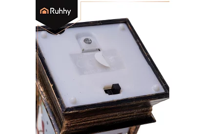 LED lanternă de Crăciun cu baterii – aurie