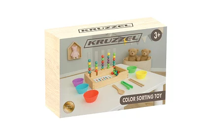 Separator educațional din lemn pentru bile