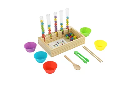 Separator educațional din lemn pentru bile