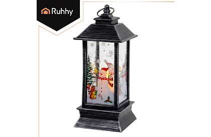 LED lanternă de Crăciun cu baterii – neagră