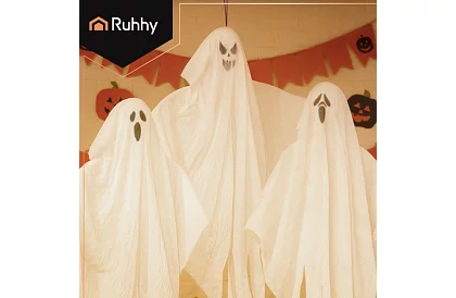 Duhă de suspendare 3 bucăți – Decorațiune de Halloween 75 cm