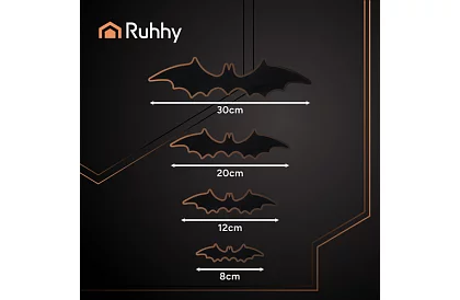 3D autocolante liliac – 4 dimensiuni, 56 bucăți
