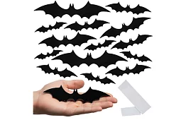 3D autocolante liliac – 4 dimensiuni, 56 bucăți