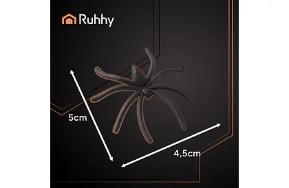 Pânză de păianjen artificială de Halloween + 2 păianjeni