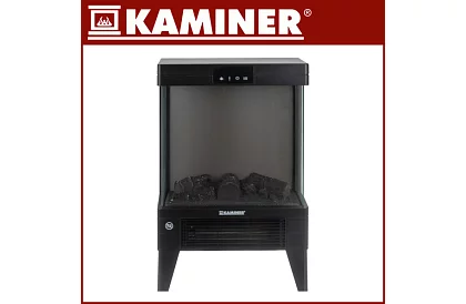 Şemineu electric cu efect de flacără – 2000 W – ventilator cu funcție de încălzire