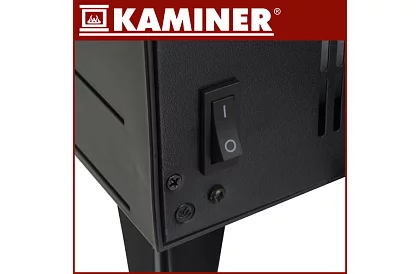 Şemineu electric cu efect de flacără – 2000 W – ventilator cu funcție de încălzire