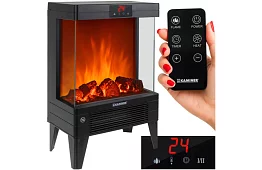 Şemineu electric cu efect de flacără – 2000 W – ventilator cu funcție de încălzire
