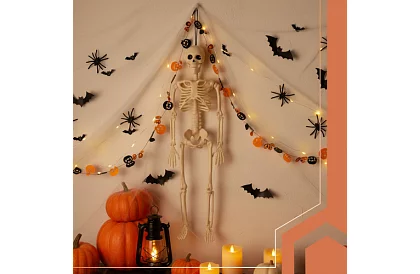 Decorație schelet pentru suspendare – 40 cm