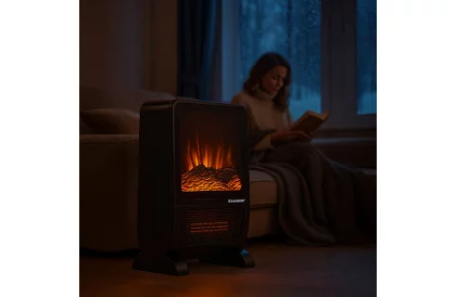 Șemineu electric KAMINER 2000 W – efect de foc arzând