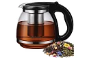 Cana de sticlă pentru ceai cu infuzor – 2 l