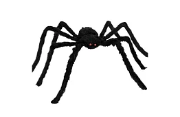 Păianjen artificial pufos 50 cm – negru