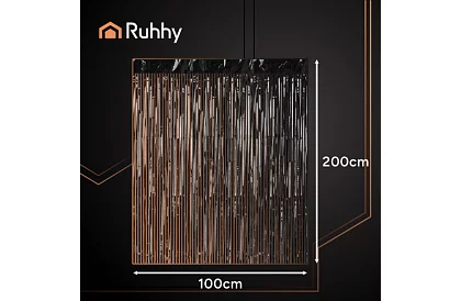 Cortina decorativă autocolantă neagră 100 × 200 cm – cortină de petrecere