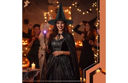 Pălăria de vrăjitor – neagră