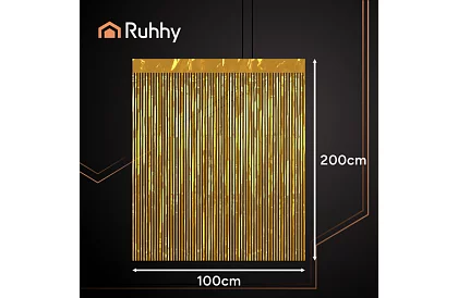 Draperie decorativă aurie autocolantă 100 × 200 cm – draperie de petrecere