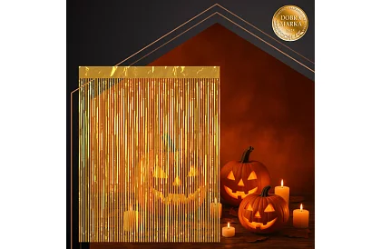 Draperie decorativă aurie autocolantă 100 × 200 cm – draperie de petrecere