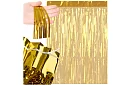 Draperie decorativă aurie autocolantă 100 × 200 cm – draperie de petrecere