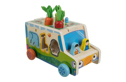 Mașinu din lemn – Montessori sortator de forme