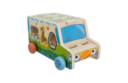 Mașinu din lemn – Montessori sortator de forme