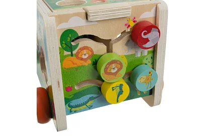 Mașinu din lemn – Montessori sortator de forme