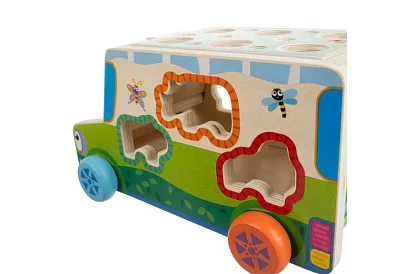 Mașinu din lemn – Montessori sortator de forme