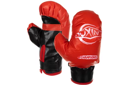 Bila de box și mănuși – set de box 3 în 1