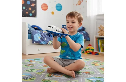 Aeronava pliabilă – parcare interactivă cu mașini