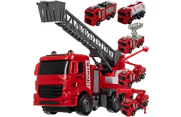 Set de mașini de pompieri cu părți mobile – 6 bucăți
