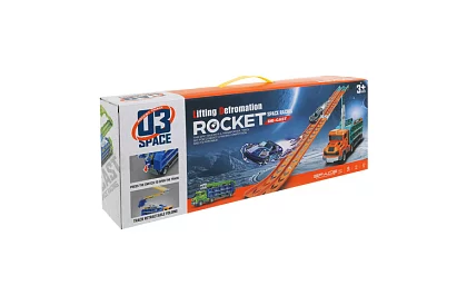 Camion cu remorcă și tobogan + 6 mașinuțe