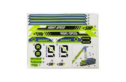 Camion cu remorcă și tobogan + 6 mașinuțe