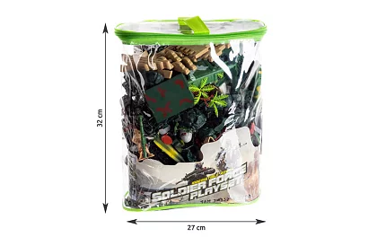 Baza militară – figurine armate, tanc, arme